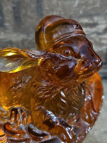 Tittot Signed Crystal Art Glass Butterscotch ~ Animal (Rabbit, Goat, Sheep ???) - Picture 9 of 17