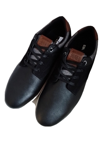 Jack & Jones Spencer Combo Antracita Negro Entrenadores Con Cordones Cómodos Para Hombre Talla 11 - Imagen 4 de 11