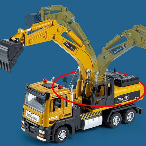 1/50 Excavator Truck Toy Construction Vehicle Model Diecast Toy Car Boys Gifts - Picture 4 of 6