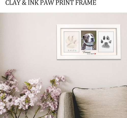 Extra Large Pet Paw Print Frame Kit with Customization Tool and Ink Pad - Picture 3 of 7