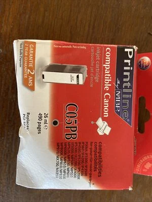 Compatible canon pixma 5 PGBK BLACK NOIR NEUF PGI-5BK Compatible - Photo 1/4