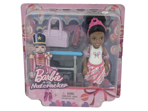 Barbie dans le casse-noisette poupée ballerine Chelsea cheveux noirs Noël jouet Mattel