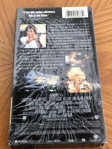 Executive Decision VHS VCR Video Tape Used Kurt Russell - Picture 2 of 6