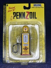 2005 Gear Box Toys PENNZOIL 1950 Style Gas Pump and Hose Die Cast Metal - NIB