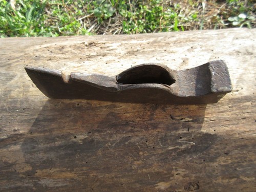 VTG OLD RARE CAST STEEL ENGINEER SAPPER PIONEER TRENCH AXE HAMMER & NAIL PULLER - Picture 9 of 11