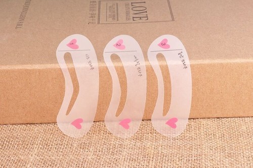 Eyebrow Stencils Shaper MakeUp Template Grooming Kit Brow Tool Reusable - Picture 5 of 7