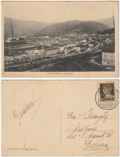 PONTREMOLI - MASSA - PANORAMA - VIAGG. 1935 -52648-