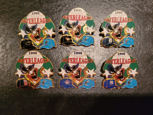 PICK ONE Florida Marlins 1998 Interleague Pin RED SOX YANKEES RAYS ORIOLES TIGER