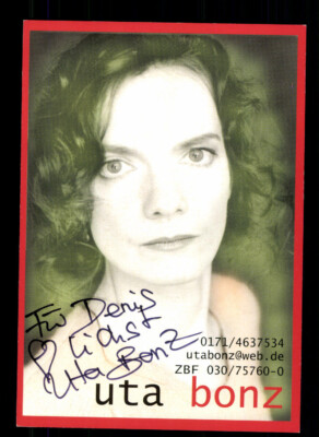 Uta Bonz Autogrammkarte Original Signiert + F 12752