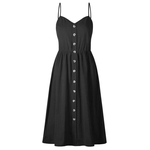 BOHO Womens Strappy Sun Dresses Summer Holiday Beach Midi Dress Plus Size 6-20 - Picture 81 of 83