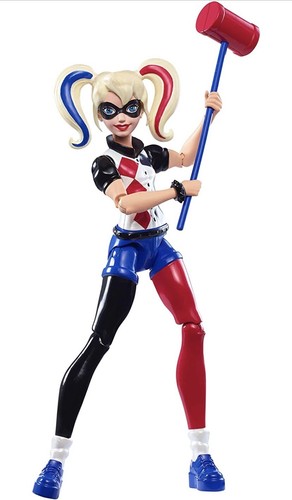 2016 Mattel DC Super Hero Girls - HARLEY QUINN (w/ Mallet) Action Figure - Picture 7 of 9