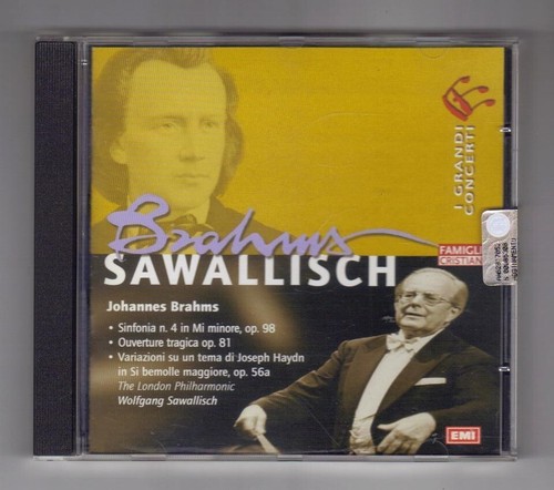 I GRANDI CONCERTI - BRAHMS- SAWALLISCH - Fam. CRISTIANA CD ORIGINALE come nuovo - Afbeelding 1 van 1