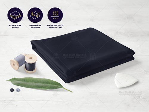 SOFTSHELL Stoff Funktionsstoff Jackenstoff winddicht MARINE EUR 16,98/m - Bild 1 von 3