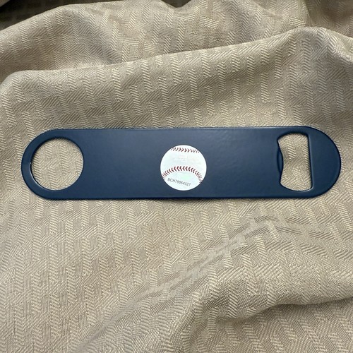 CORONA x MLB Metall Bier Flaschenöffner lizenziert blau Baseball Logo offiziell NEU - Bild 2 von 6