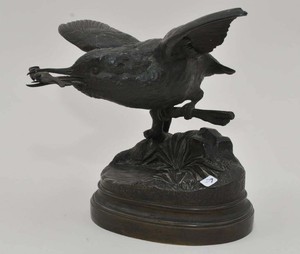 Alfred-Dubucand-Kingfisher-Bird-19th-Century-Patinated-Bronze-Sculpture-Signed