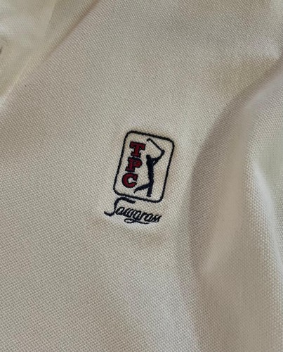 AHead Polo Golf Shirt Mens XL 100% Cotton TPC at Sawgrass Logo in White Golf - Picture 4 of 9