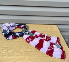 Falls Creek Scarf American Flag Pattern NWT P3 Americana