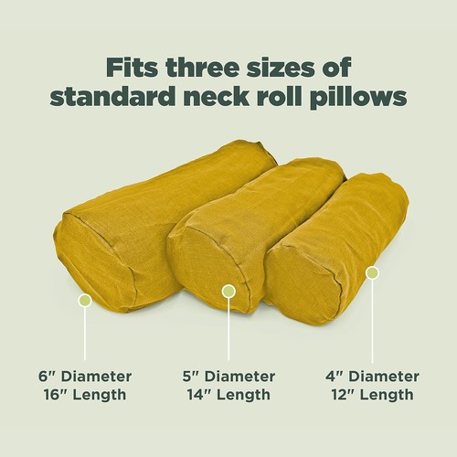 Lujosa Funda de Almohada con Cuello - Funda de Almohada Natural y Duradera con Cremallera - Imagen 41 de 49