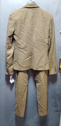 2 pz pantaloni tuta Ralph Lauren marrone tweed agnelli lana donna $389 nuovi con etichette ~ L, 8 m3020 - Foto 6 di 23