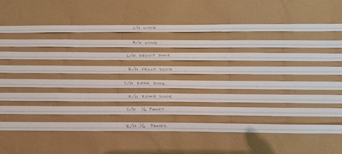 Jaguar XJR XJ Sport X300 X308 Upper & Lower Pinstripe Stripes Coachline kit - Picture 8 of 9
