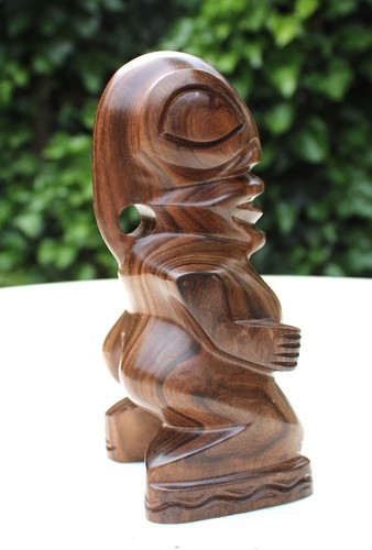 Carved Wood Marquesas Tiki Human Figure Polynesia Southern Pacific Decoration - Picture 4 of 12