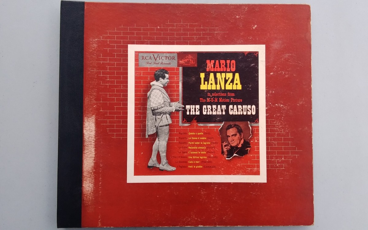 Mario Lanza 78rpm 12-inch Set RCA Victor Records #DM1506 The Great