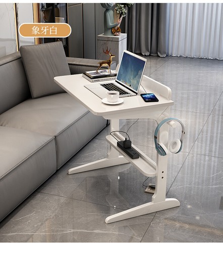 Scrivania Mobile Rovere Massello | Comodino Rotante Certificato FSC e Workstation Portatile - Foto 24 di 28