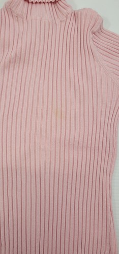 L) Suéter Pullover Acanalado Cuello Redondo Tejido Rosa Juniors No Boundaries M (7/8) - Imagen 9 de 13