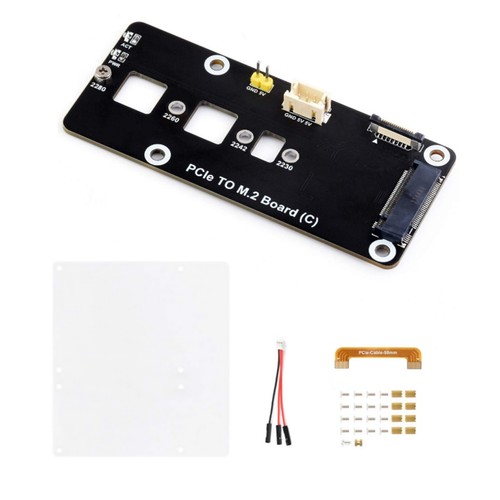 NVMe PCIe to M.2 SSD Adapter Board Accessories For Raspberry Pi5 Gen2 Gen3 - Afbeelding 3 van 11
