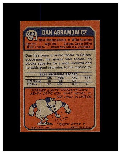 1973 TOPPS FOOTBALL YOU PICK FINISH OR UPGRADE YOUR SET HIGHER GRADE SET BREAK - Picture 165 of 457