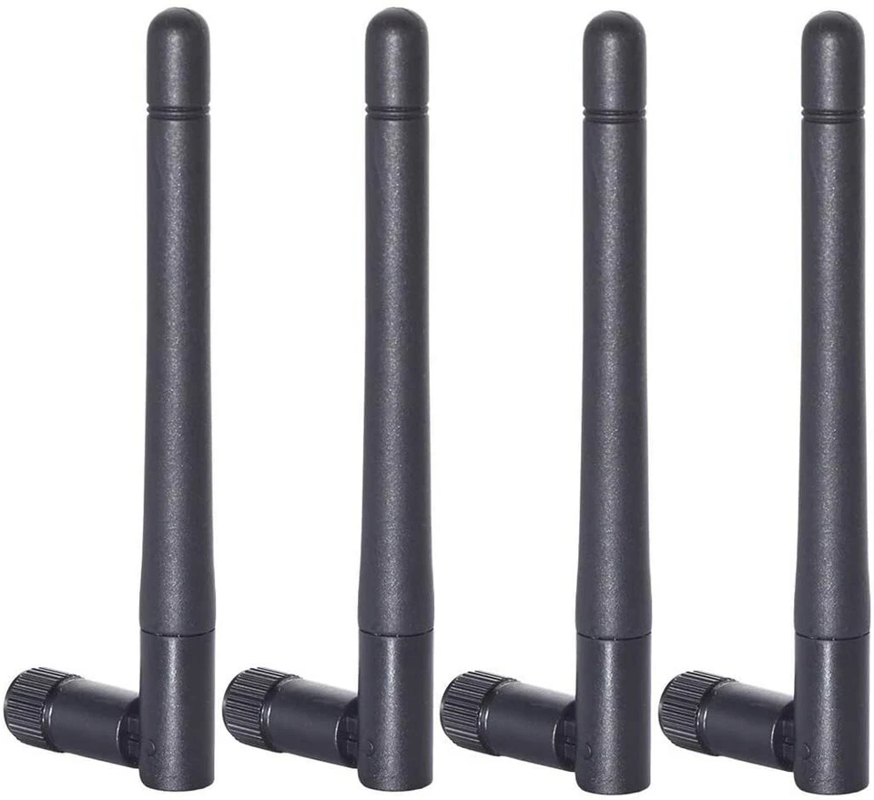 Bingfu Dual Band WiFi 2.4GHz 5GHz 5.8GHz 3dBi MIMO RP-SMA Male Antenna 4-Pack - Image 4 of 4