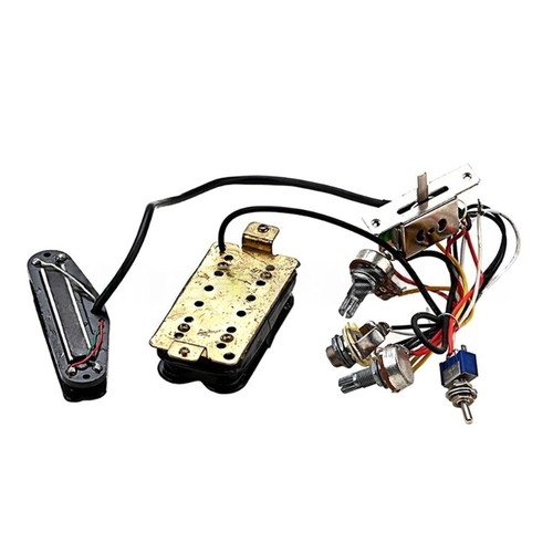 Prewired Guitar Wiring Harness Pickup 3 Way Push Pull Switches Wiring Harness - Bild 3 von 8