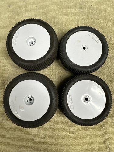 Pro Line Pre mounted Wheels And Tired Hole Shots R#8282 F#8291 - Picture 4 of 4