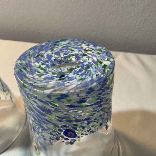 2 Millefiori Murano Drinking Glasses Of Venice. Awesome! - Picture 9 of 14