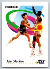 1991-92 SkyBox #285 John Stockton Utah Jazz