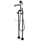 Industrial Style Floor Mounted Bathtub Shower Faucet Bathroom Freestanding Taps