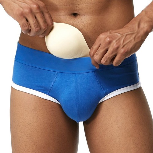 Men's Bulge Pouch Pads Enhance Cup Penis Enlarger Underwear Push Up Inner Boxer - Zdjęcie 11 z 18