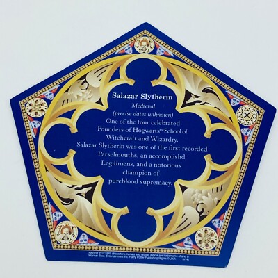 Harry Potter Salazar Slytherin Chocolate Frog Wizard Card