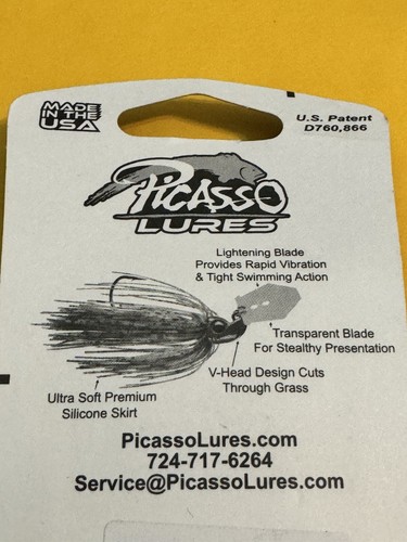 Picasso Circuit Shaker Circuit Board Bladed Jig 1/2oz  Electric Green Pumpkin - Picture 2 of 3