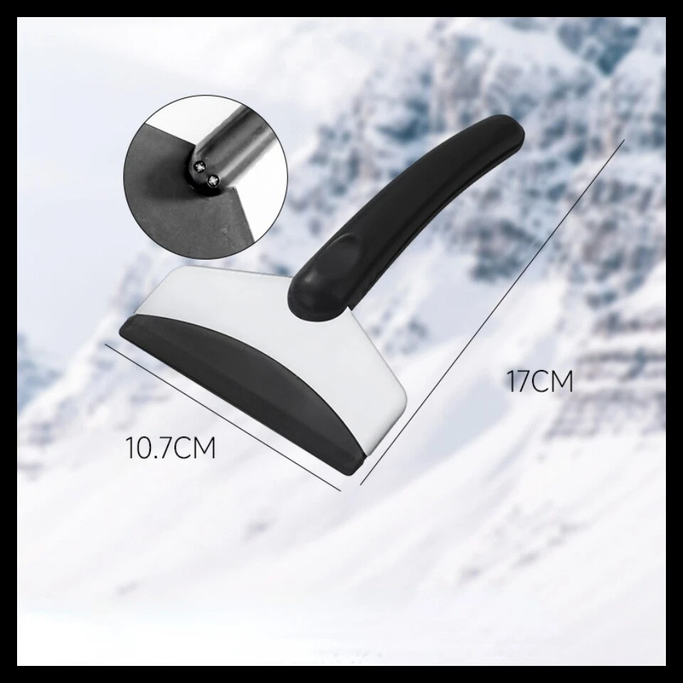 2pcs Car Snow Shovel Brush Scraper Ice Removal Winter Window Cleaner Tools - Image 3 of 4
