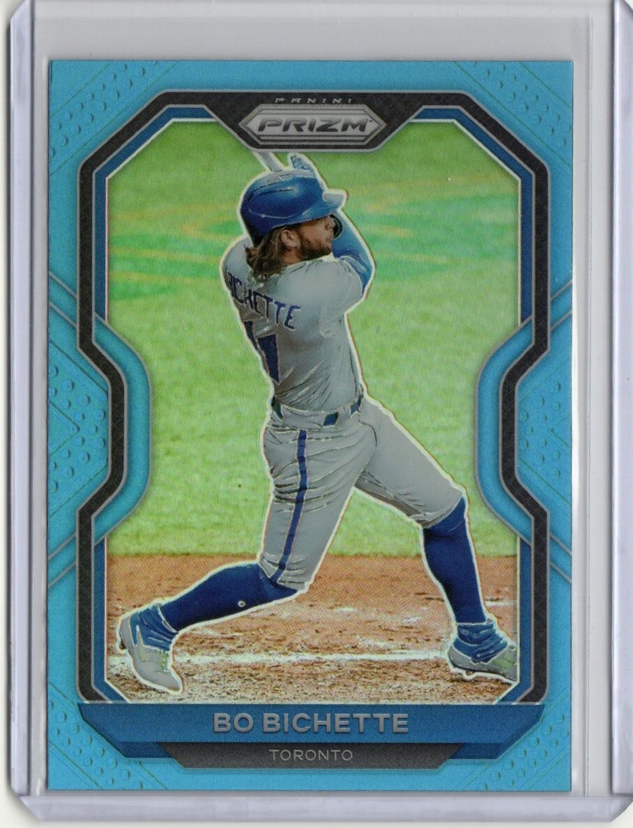2021 Panini Prizm Bo Bichette Tier II Carolina Blue Prizm #158 Toronto Blue Jays