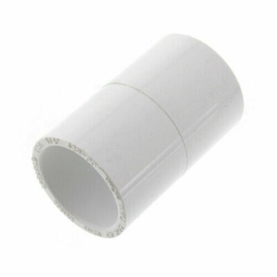 3/4'' White PVC Schedule 40 Coupling Hub x Hub Sch.40