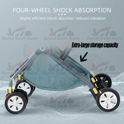 New 2025 Lightweight Compact Baby Stroller Pram Easy Fold Travel Easy Blue - Picture 9 of 15