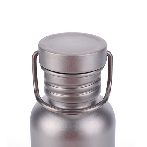 UK- 500/600/750ml Titanium Water Bottle with Lid Sports Kettle for Outdoor Picni - Picture 12 of 21