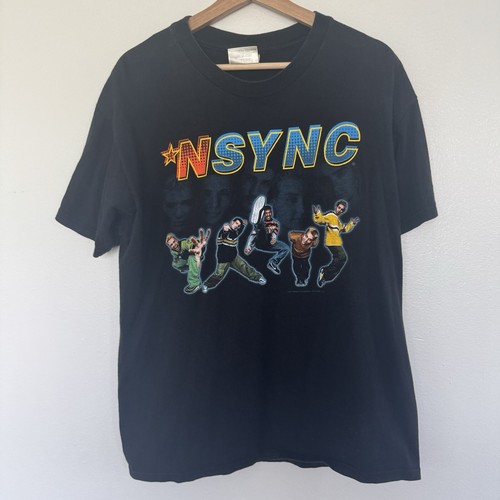 Vintage 1999 Nsync T-Shirt Herren Large 90s Music Band Tour Tee Justin Timberlake - Bild 1 von 14