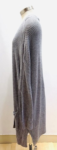 NWT SONOMA Women Long Sleeve Open Front Knit Gray Long Cardigan Sweater Size 3X - Picture 11 of 15