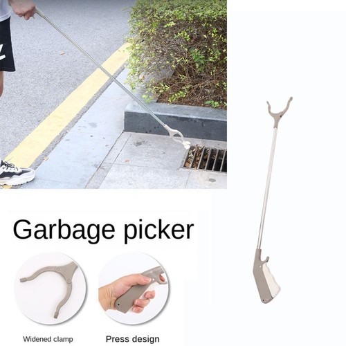 Durable Garbage Collection Tool Stainless Steel Trash Clamp Outdoor