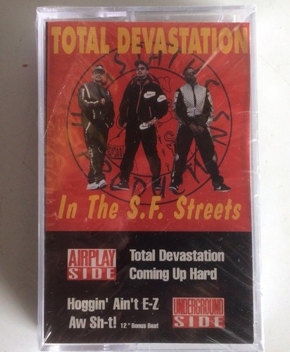 TOTAL DEVASTATION In The S.F Streets CASSETTE TAPE 4-Song EP Hip Hop Rap SEALED - Picture 1 of 3