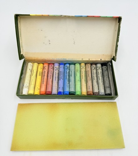 Vintage NOS Talens Rembrandt Soft Pastels 15 Stück offene Schachtel - Bild 3 von 5