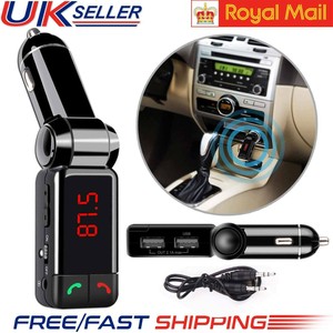 Wireless-Bluetooth-Car-Kit-FM-Transmitter-MP3-USB-LCD-Handsfree-For-Mobile-Phone